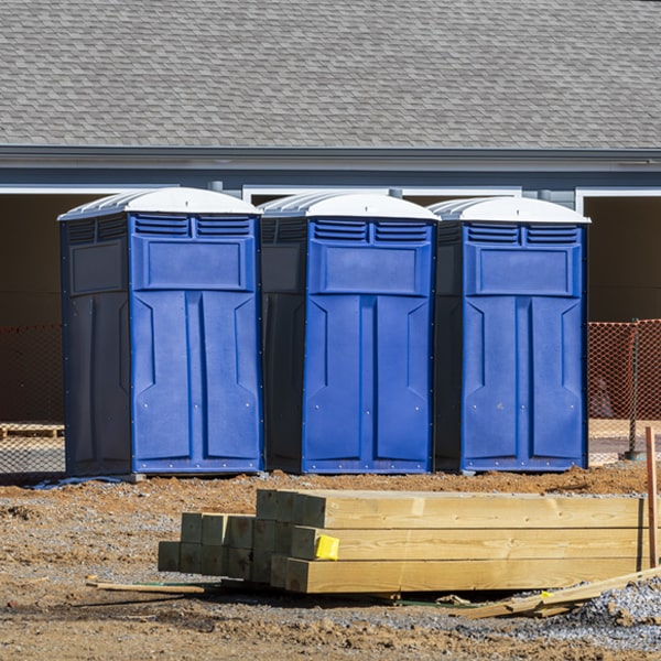 how can i report damages or issues with the porta potties during my rental period in Louisburg